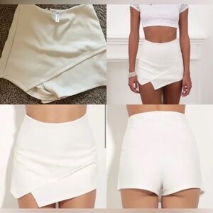 Women’s Lucy in the Sky Stylish Taupe Asymmetrical Skort